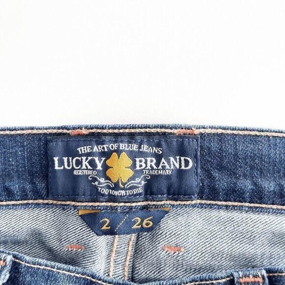 Lucky Brand Womens Sienna Cigarette Denim Jeans Skinny Blue Wash Size 2/26 - Picture 5 of 12